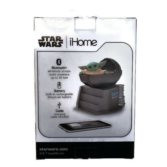 Star Wars The Mandalorian The Child iHome Bluetooth Speaker Baby Yoda - Picture 4 of 5